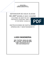 Manual Equipo Filtrador BILSEP SAO-1000 ZM5 S-Oleómetro
