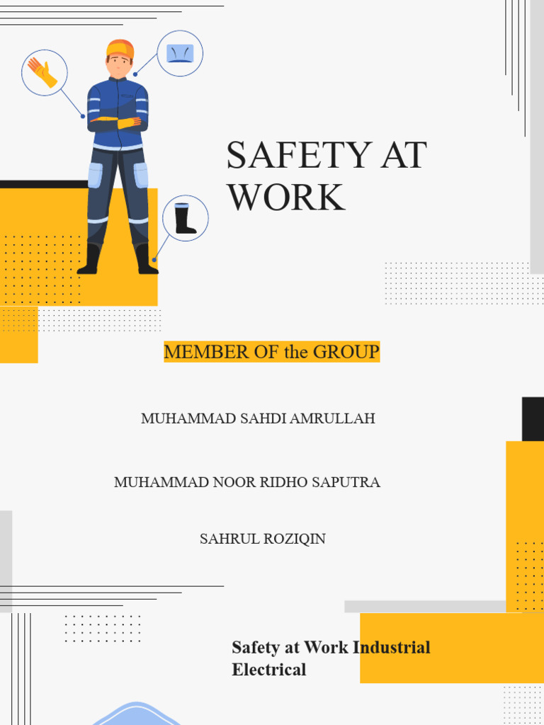 Safety at Work PDF Personal Protective Equipment Occupational