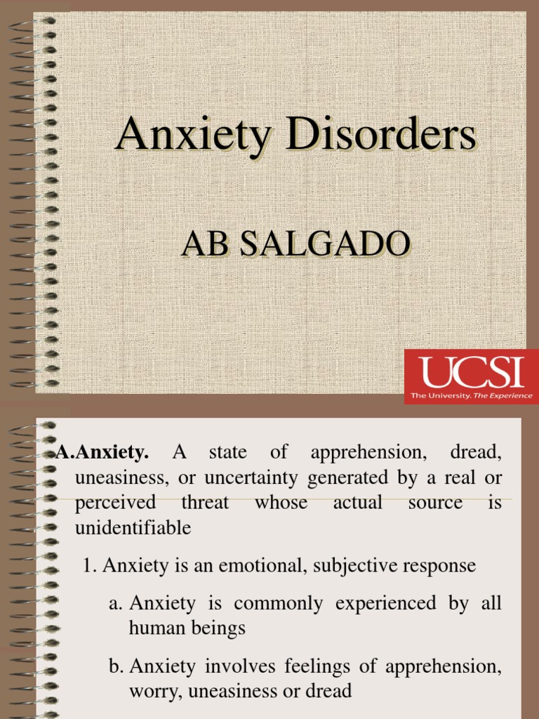 Understanding Anxiety Disorders and Treatments | PDF | Anxiety Disorder ...