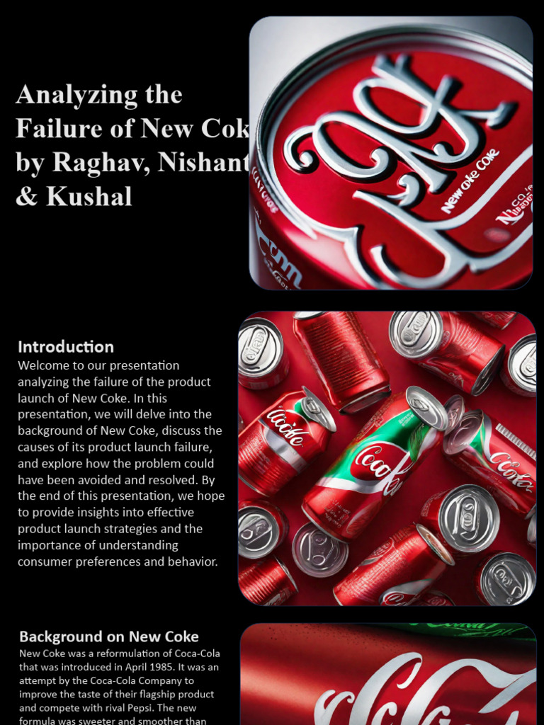 New Coke's Launch Failure Analysis | PDF