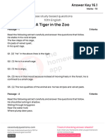(Answer Key 16.1) - (A Tiger in The Zoo)