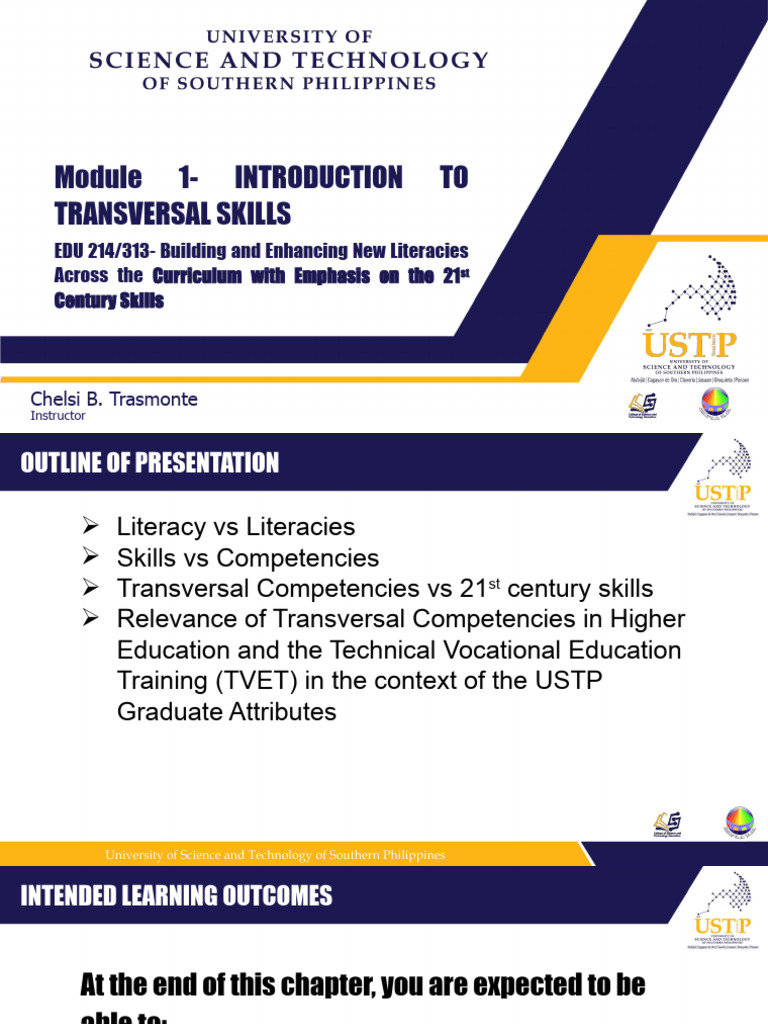 MODULE1 - EDU214 313 - USTP TEMPLATE No Audio Record 1 | PDF | Literacy ...
