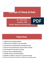 Concept of Sleep & Rest -1