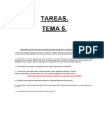 Tareas. Tema 5