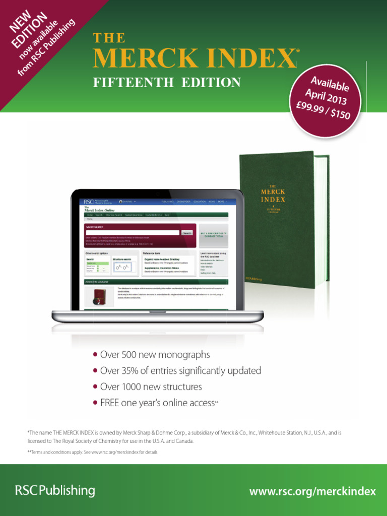 Merck Index PDF Merck & Co. Chemistry