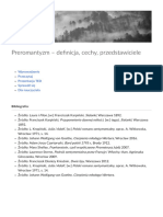 Preromantyzm - Definicja Cechy Przedstawiciele