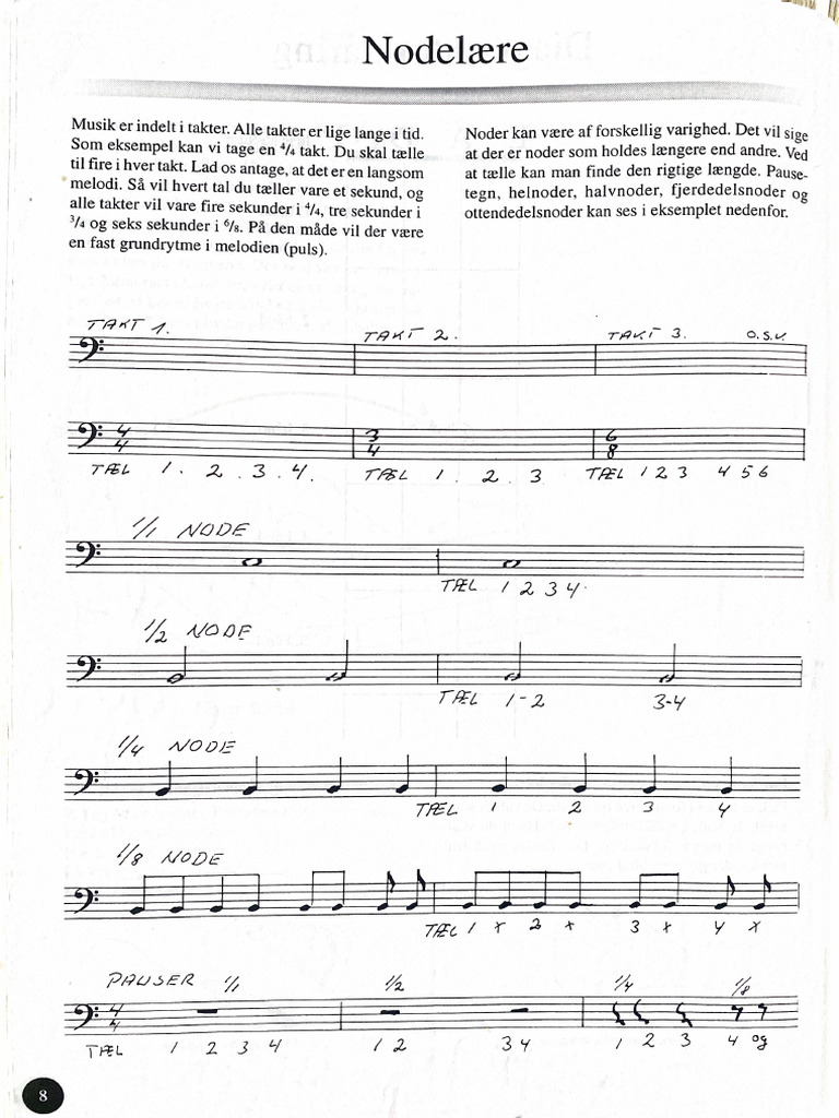 Bas-Nodelære Og Skalaer | PDF