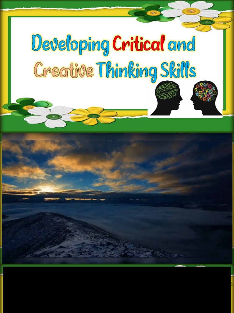 Creative and Critical Thinking | PDF