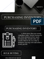 g3 Purchasing Inventory