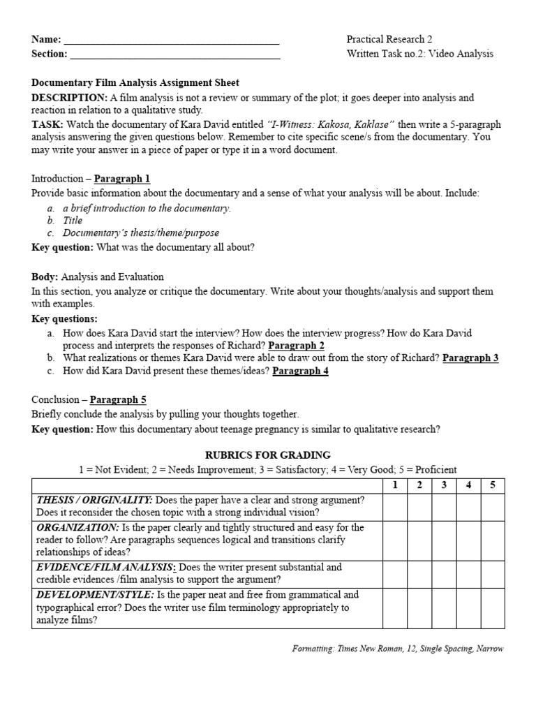 Film Analysis | PDF
