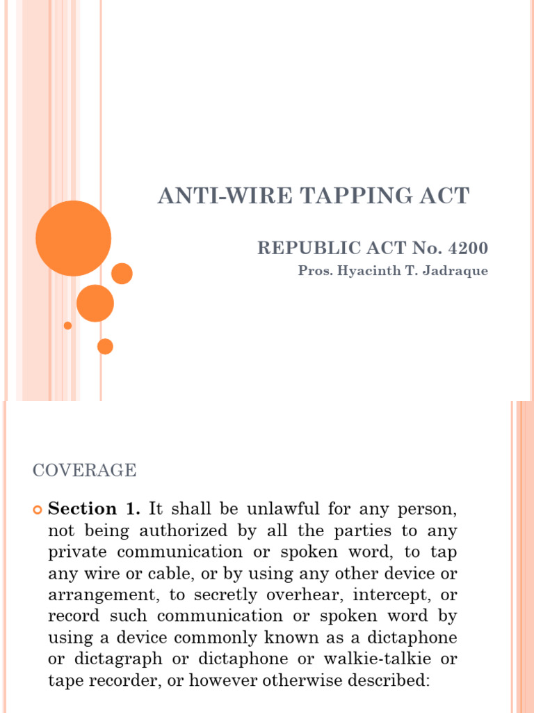 ANTI-WIRE_TAPPING_ACT | PDF