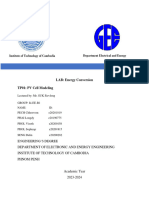 LAB: Energy Conversion TP01: PV Cell Modeling: Institute of Technology of Cambodia Department Electrical and Energy