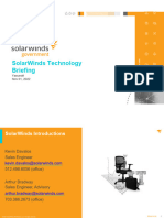 Solarwinds Product Briefing