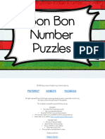 Bon Bon Number Puzzles A