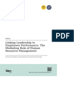 Academic Article - Linking Leadership To Performance - The Mediating Role of Human