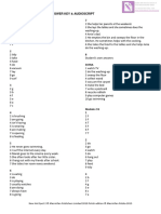 Module 2 Tests A and B Answer Key and Audioscript