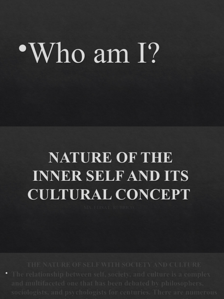 Nature of The Self and Its Cultural Concept | PDF | Self Esteem | Self ...