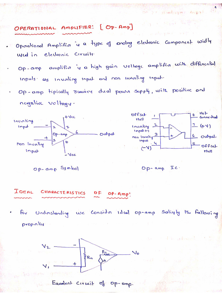 Unit 4 - OP AMPS | PDF