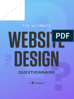 Website Design Questionary Free Interactive PDF Template