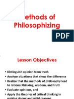 Methods of Philosophizing