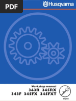 Download Husqvarna 343 345 Brushcutter  Clearing Saw Workshop Manual by junglemist SN69661931 doc pdf