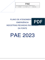 Plano de Atendimento A Emergencia - PAE - IRRF - 01.11.2023