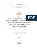 Caso de Estudio: Análisis de Los Efectos Del Desarrollo Financiero en El Crecimiento Económico de Mercados Emergentes: Caso Peruano Y Chileno