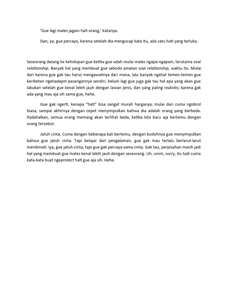 Rindu yang Tak Berujung karya A. Fuadi suasana romantis