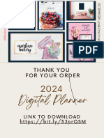 Chillax - Thank You For Your Order - 2024 - Planner