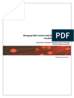 Managing Web Content With SharePoint Sitecore White Paper