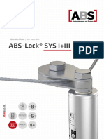 Montageanleitung Seilsicherungssystem ABS Lock SYS I III Nicht Ueberfahrbar
