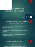 Instaliranje Operativnog Sistema Na Novi Računar: Andrej Mihajlović E21