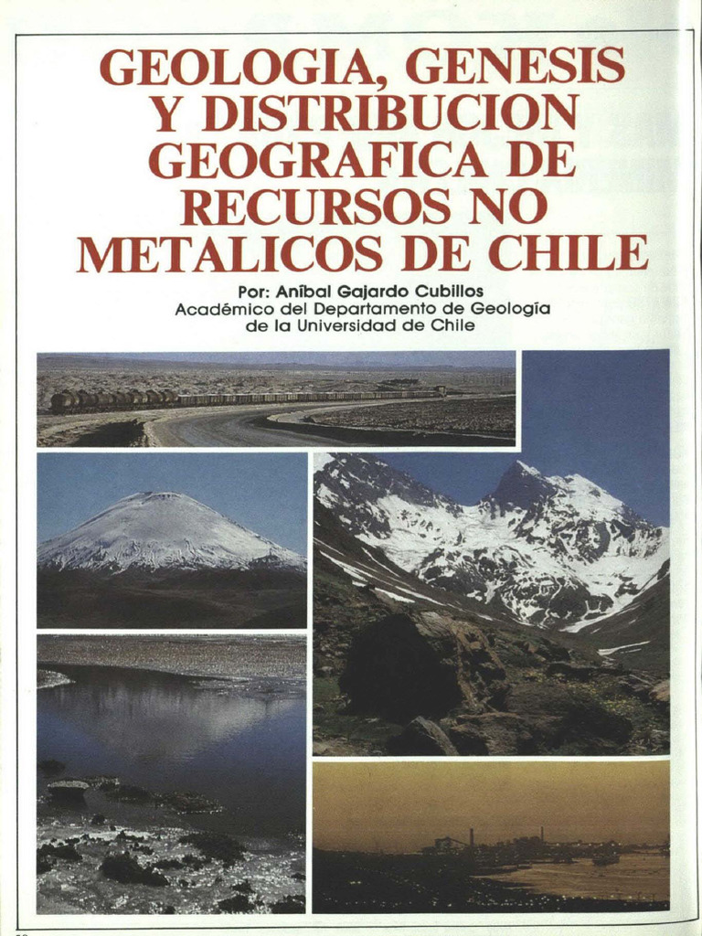 Geologia Genesis y Distribucion Minerales Industriales Chile ...