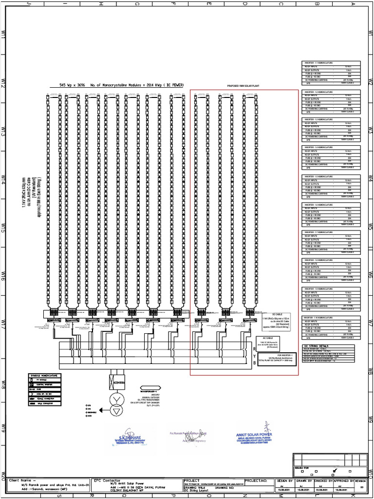 STRING LAYOUT UNIT 1-Model | PDF | Power Inverter | Solar Power