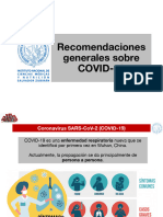 COVID19 Generalidades y Recomendaciones (Prueba Negativa)