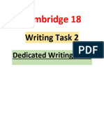 Cambridge 18 Writing Task 2 IDEAS