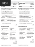 Brainy kl8 Short Tests Unit 3 Lesson 1