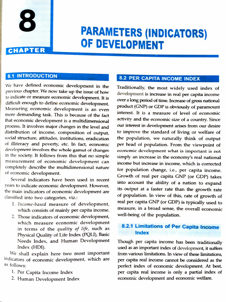 Indicators of Development PDF