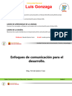 Enfoques de Comunicación para El Desarrollo