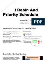 Round Robin and Priority Schedule