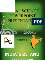 India Size and Location 9 PPT (Contemporary India-I)