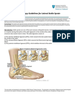 PT Guidelines For Ankle Sprain