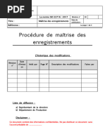 Procédure de Réception des Matières Premières | PDF
