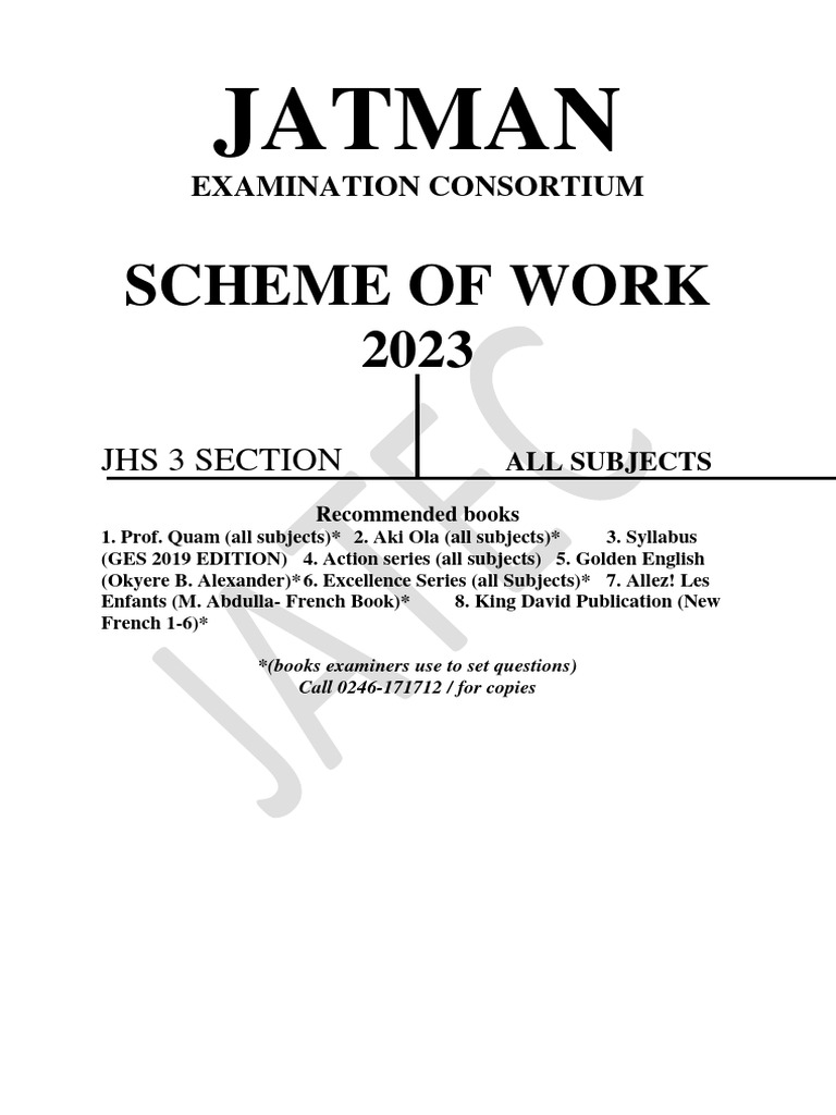 JHS 3 Creative Arts Scheme of Work | PDF | Drawing | The Arts