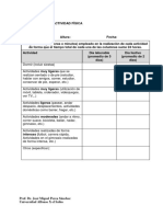 Cuestionario de Actividad Física y Su Calculo