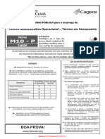 m10 P Tecnico Administrativo Operacional Tecnico em Saneamento