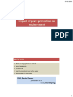 Environmental Impact of Plant Protection