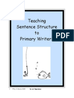 Teaching Sentence Structure Part One