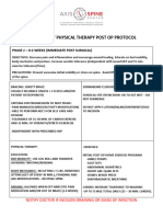 Kyphoplasty Physical Therapy Post Op Protocol