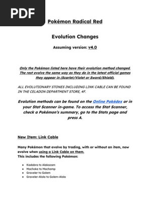 Evolution Changes v4.0 - Radical Red | PDF